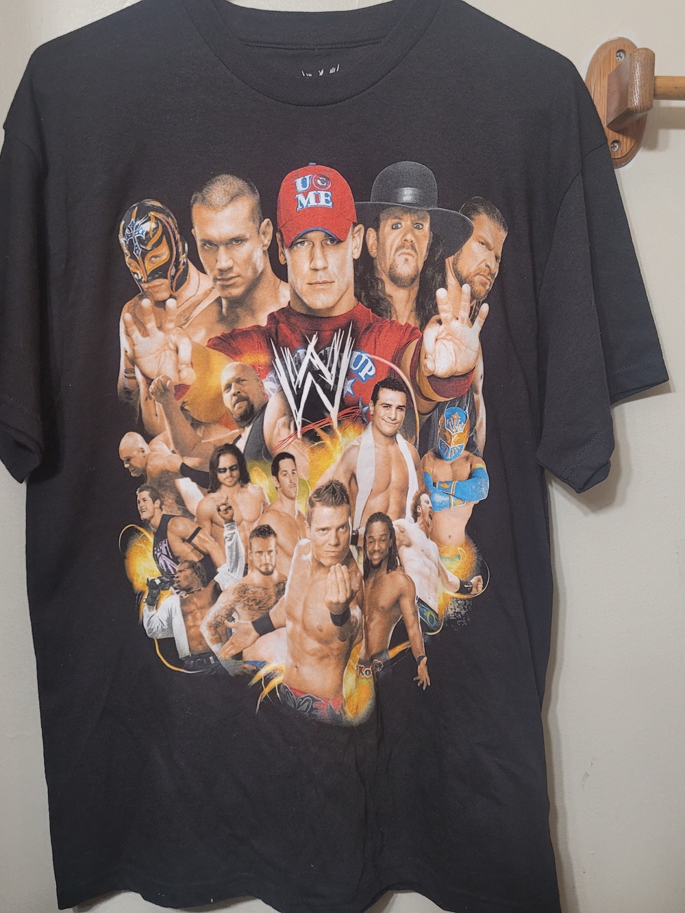 2011 WWE “I Was There” Raw Smack Down black t-shirt Men’s Sz L (CL)